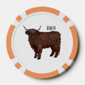 Hochland Cow Cartoon Pokerchips (Rückseite)