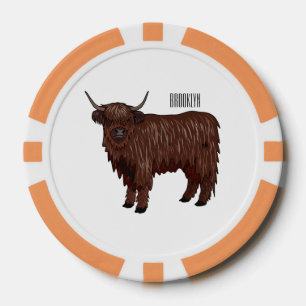 Hochland Cow Cartoon Pokerchips