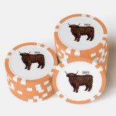 Hochland Cow Cartoon Pokerchips (Stapel)