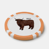 Hochland Cow Cartoon Pokerchips (Einzeln)