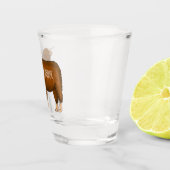 Hochland Cow Cartoon Schnapsglas (Rechts)