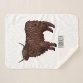 Hochland Cow Cartoon Sherpadecke (Vorderseite (Horizontal))