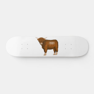 Hochland Cow Cartoon Skateboard