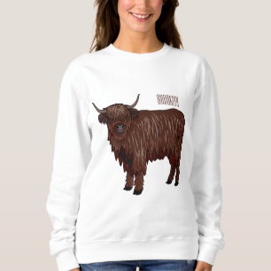 Hochland Cow Cartoon Sweatshirt