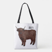 Hochland Cow Cartoon Tasche (Rückseite)