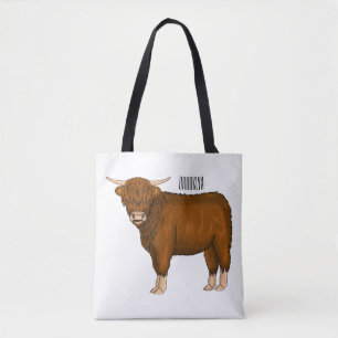 Hochland Cow Cartoon Tasche