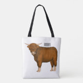 Hochland Cow Cartoon Tasche (Rückseite)