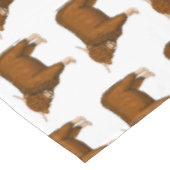 Hochland Cow Cartoon Tischdecke (Schrägansicht)