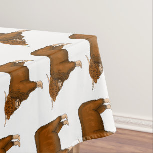 Hochland Cow Cartoon Tischdecke
