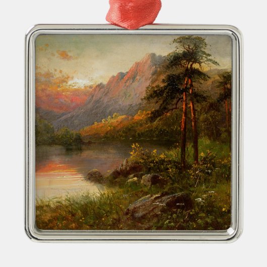 Hochland-Einsamkeit Silbernes Ornament (Vorne)