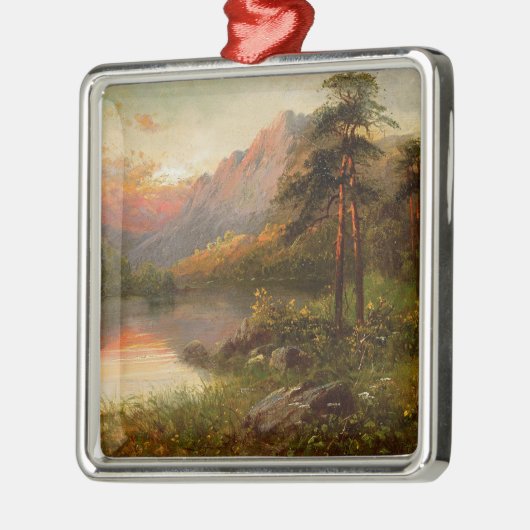 Hochland-Einsamkeit Silbernes Ornament (Links)