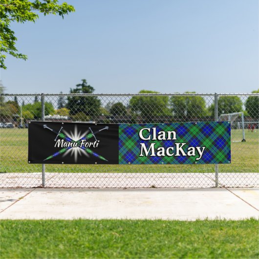 Hochland-Festival-Clan MacKay Zelt Banner (Insitu)