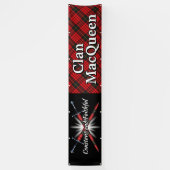 Hochland-Festival-Clan MacQueen Zelt Banner (Vertikal)