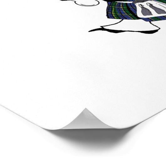 Hochland-Igel Poster (Ecke)