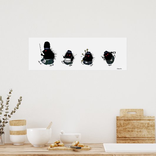 Hochland-Igel Poster (Küche)