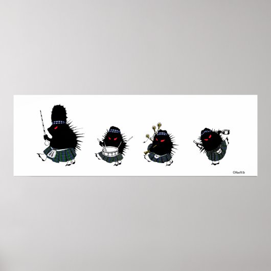 Hochland-Igel Poster (Vorne)