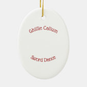 Hochland-Klinge-Tanz Keramik Ornament (Hinten)