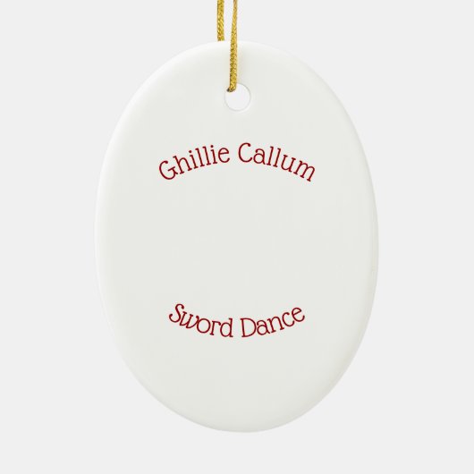 Hochland-Klinge-Tanz Keramik Ornament (Hinten)