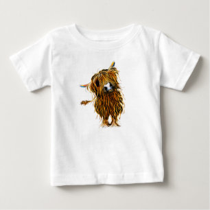Hochland-Kuh-Druck-T - Shirt 'CoooWeee '
