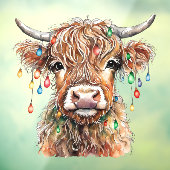 Hochland-Kuh-Fenster Fensteraufkleber (Blatt 3)