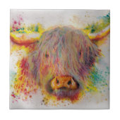 Hochland-Kuh Fliese (Vorderseite)