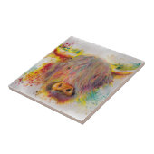 Hochland-Kuh Fliese (Seite)