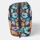 Hochland Kuh floral farbenfroher Kosmos Tapestry Waschbeutel (Rechts)