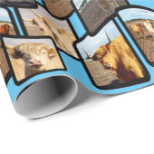 Hochland-Kuh-FotoCollage, Geschenkpapier (Rolleneckpunkt)