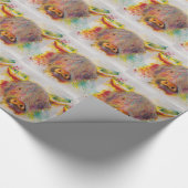 Hochland-Kuh Geschenkpapier (Ecke)