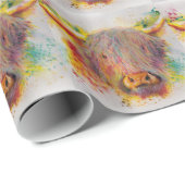 Hochland-Kuh Geschenkpapier (Rolleneckpunkt)