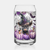 Hochland Kuh gestrichen Can Brille Dosenglas (Vorderseite)