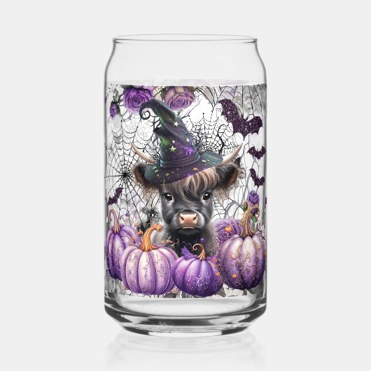 Hochland Kuh gestrichen Can Brille Dosenglas (Rückseite)