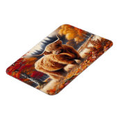 Hochland Kuh Herbst Wasserfarbe flexibel Magnet (Linke Seite)