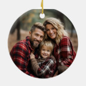 Hochland Kuh Holly Crown Foto Ornament (Rot) (Hinten)