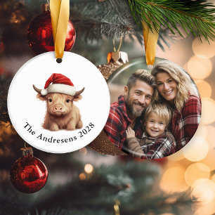 Hochland Kuh Keramik Foto Ornament