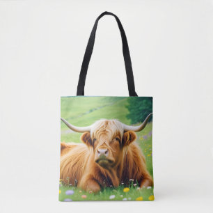 Hochland-Kuh-Natur-Zuneigung Liebe Tasche