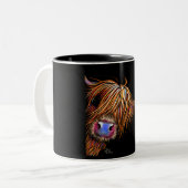 Hochland Kuh Print Tasse "SuGaR LuMP oN BLaCK " (Vorderseite Links)