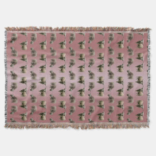Hochland-Kuh-Rausch-Keuchhuhn-Blanket (Dusty Pink Decke