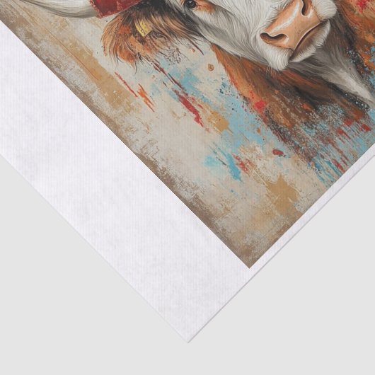 Hochland-Kuh-Vibes5 Seidenpapier (Ausschnitt)