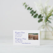 Hochland-Kuh Visitenkarte (Stehend Vorderseite)