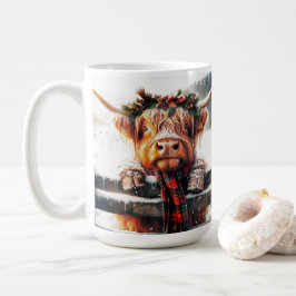Hochland-Kuh-Winter-Tasse Kaffeetasse