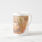 Hochland-Kuhsummennasenknochen-China-Tasse Porzellantasse (Vorderseite Rechts)