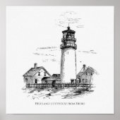 Hochland-Leuchtturm aus Truro Poster (Vorne)