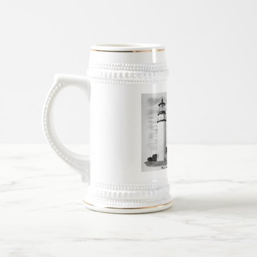 Hochland-Leuchtturm, Cape Cod, MA Bierglas (Links)
