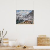 Hochland Reiten Kunstdruckerei Poster (Küche)