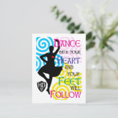 Hochland-Tänzer-Karte Feiertagskarte (Stehend Vorderseite)