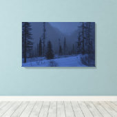 Hochland (Winter/Nacht) Leinwanddruck (Insitu (Holzboden))