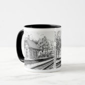 Hochland-Zug-Stations-Tasse Tasse (Vorderseite Links)