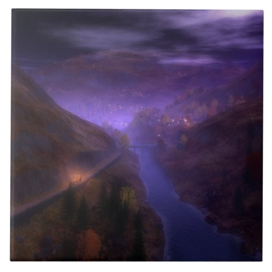 Hochland-Zuhause-Leuchten-Dekorationsteile / Trive Fliese (Vorderseite)