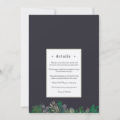 Hochlandhochzeit Einladung (Rückseite)